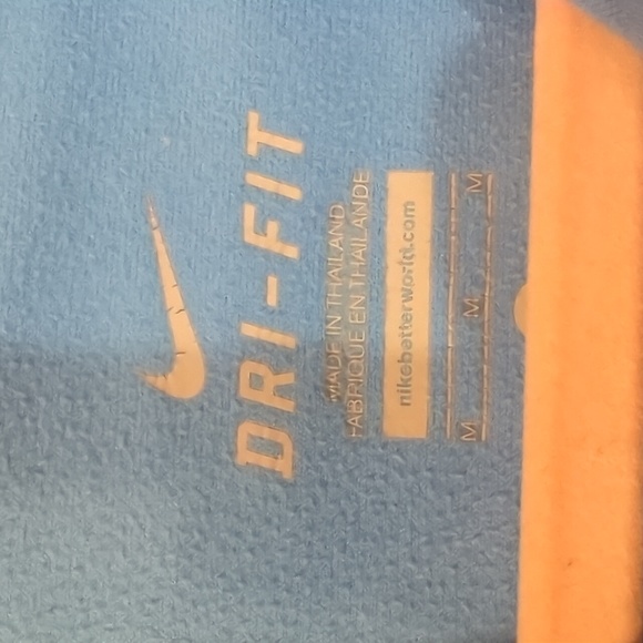 Nike Dri-fit blue running active zip top, reflective, hoodie, Medium, back pocke - Picture 7 of 7